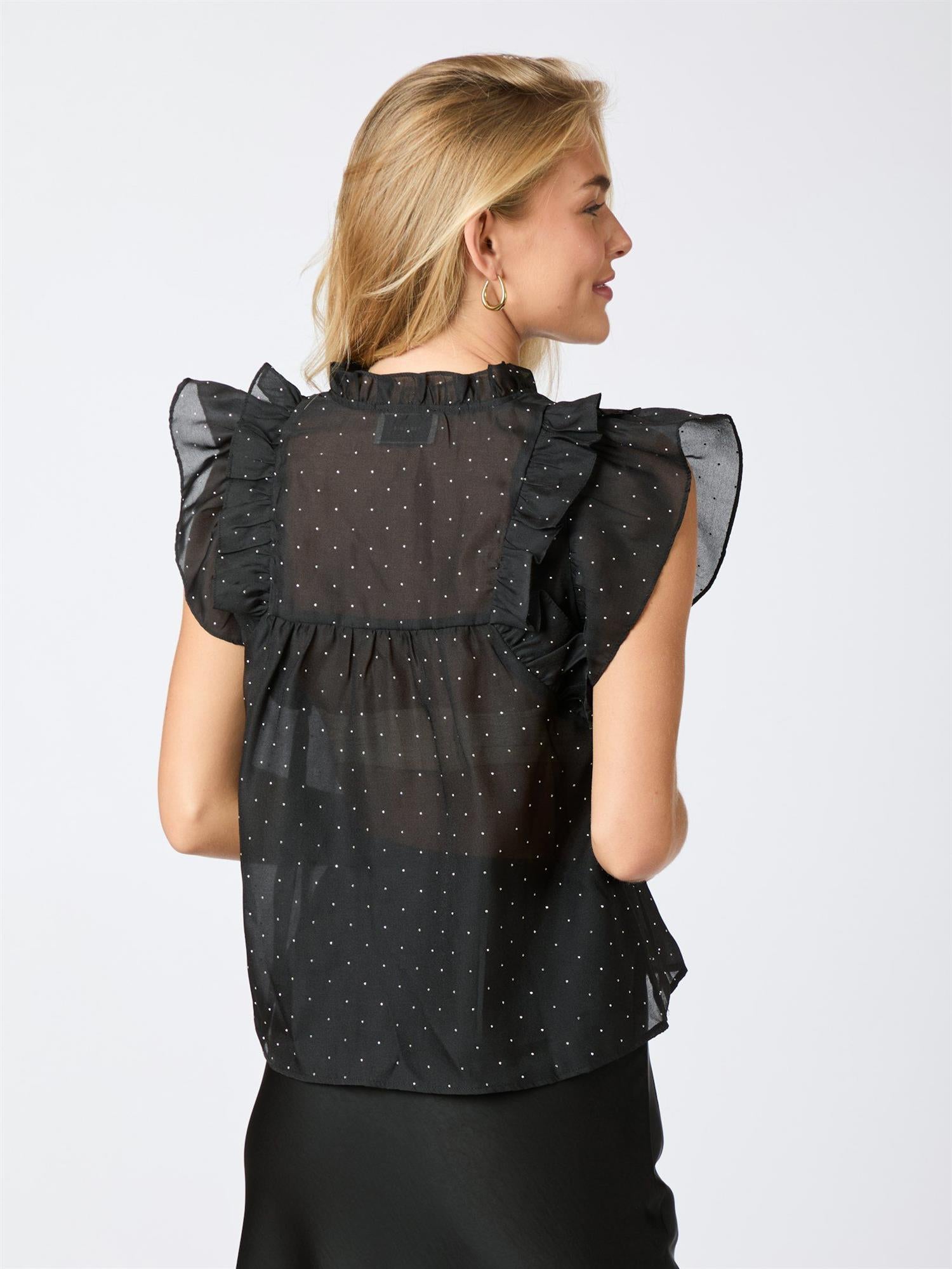 NEO NOIR Jayla Bedazzled Top Sort