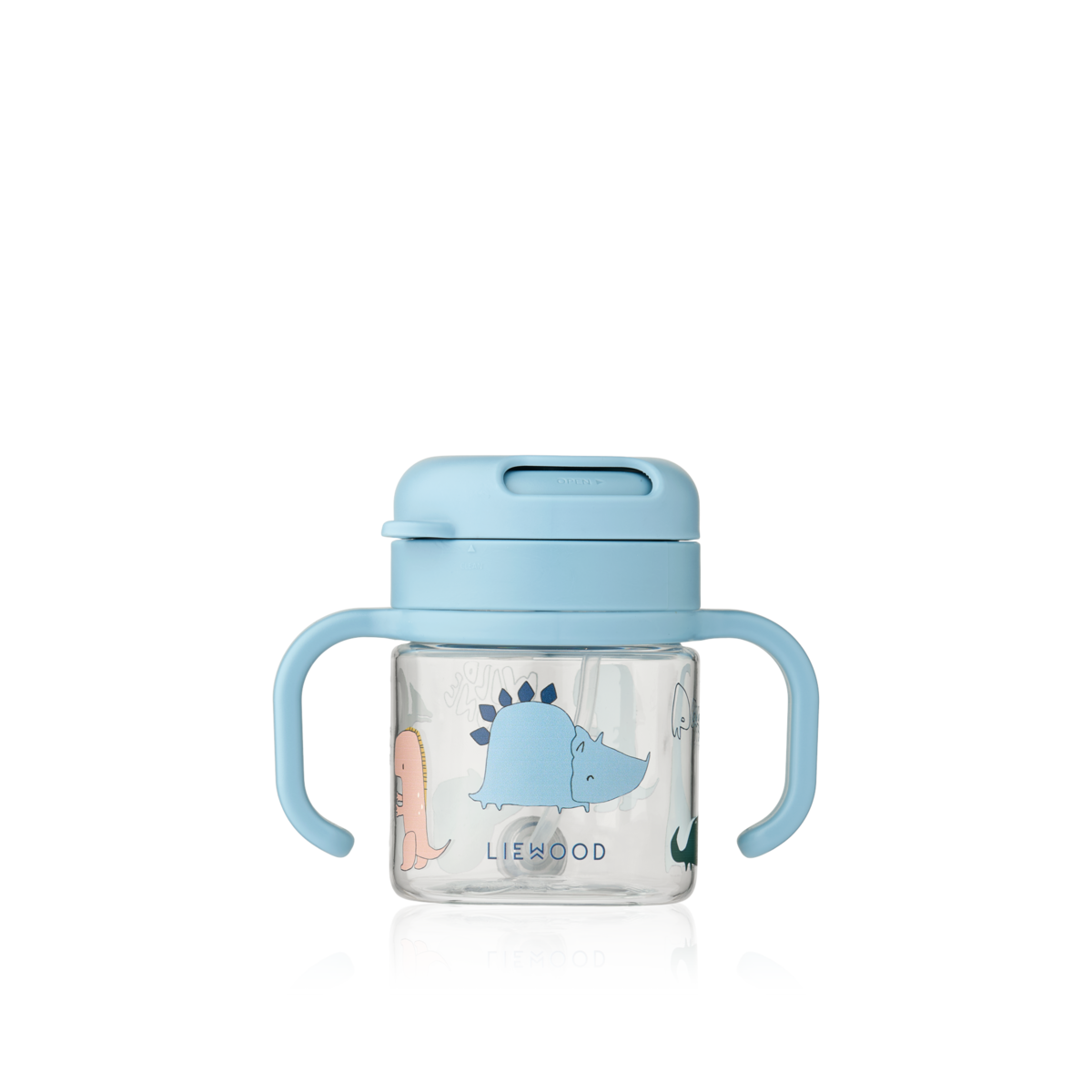 LIEWOOD Kai Tritan Straw Cup,Dino Blå
