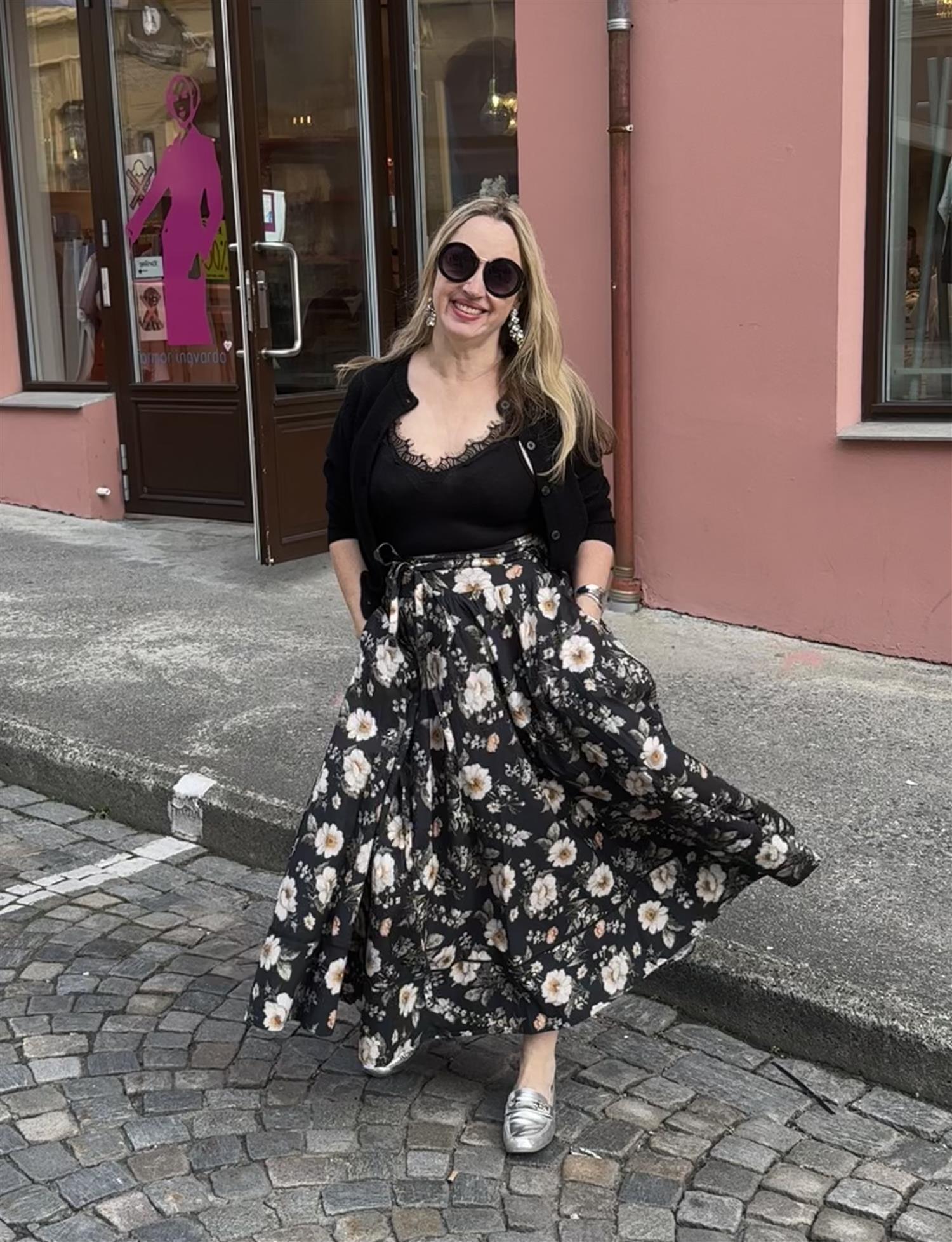 MISSMAYA Astrid Skirt Antique Black Poplin