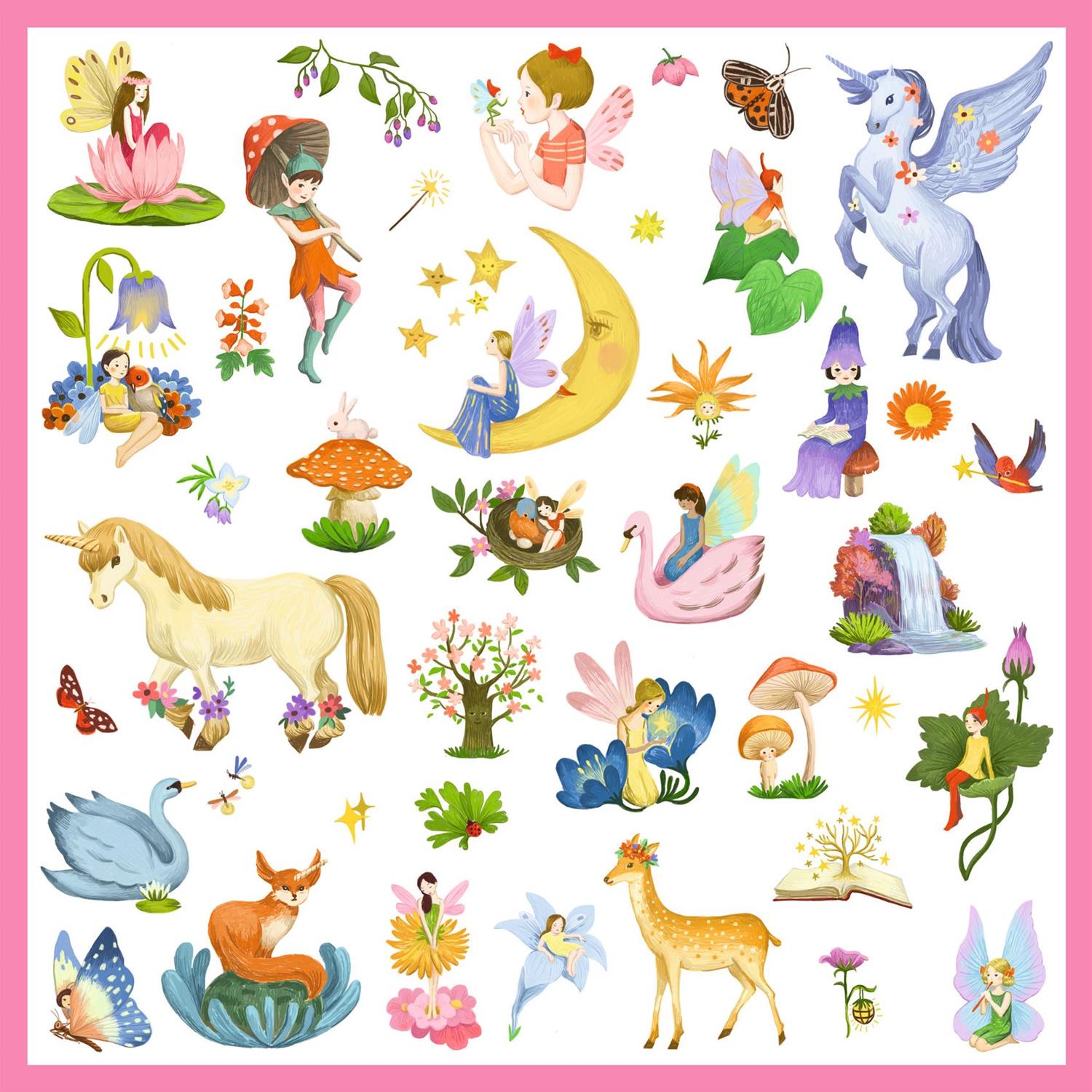 DJECO Stickers 160stk Fantasy