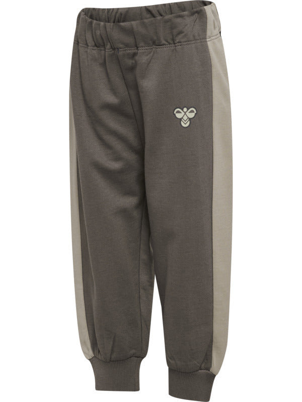HUMMEL 0-4ÅR Loose Block Adj Waist Pants Oliven/Beige