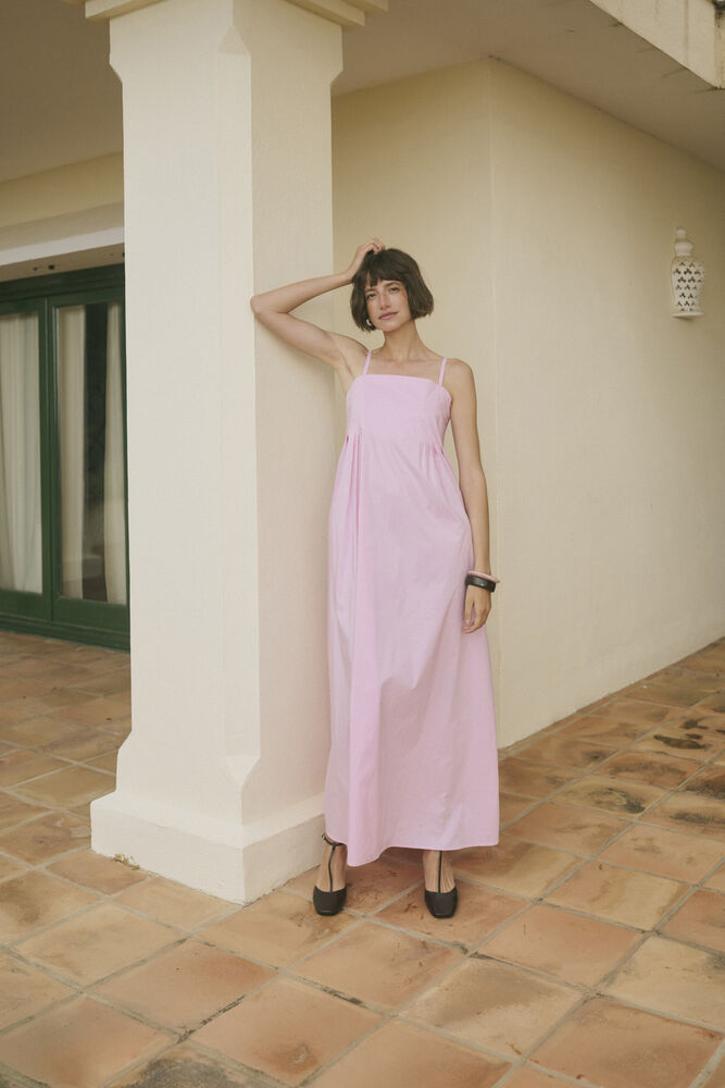 CULTURE Malue Antoinett Strap Dress Pink