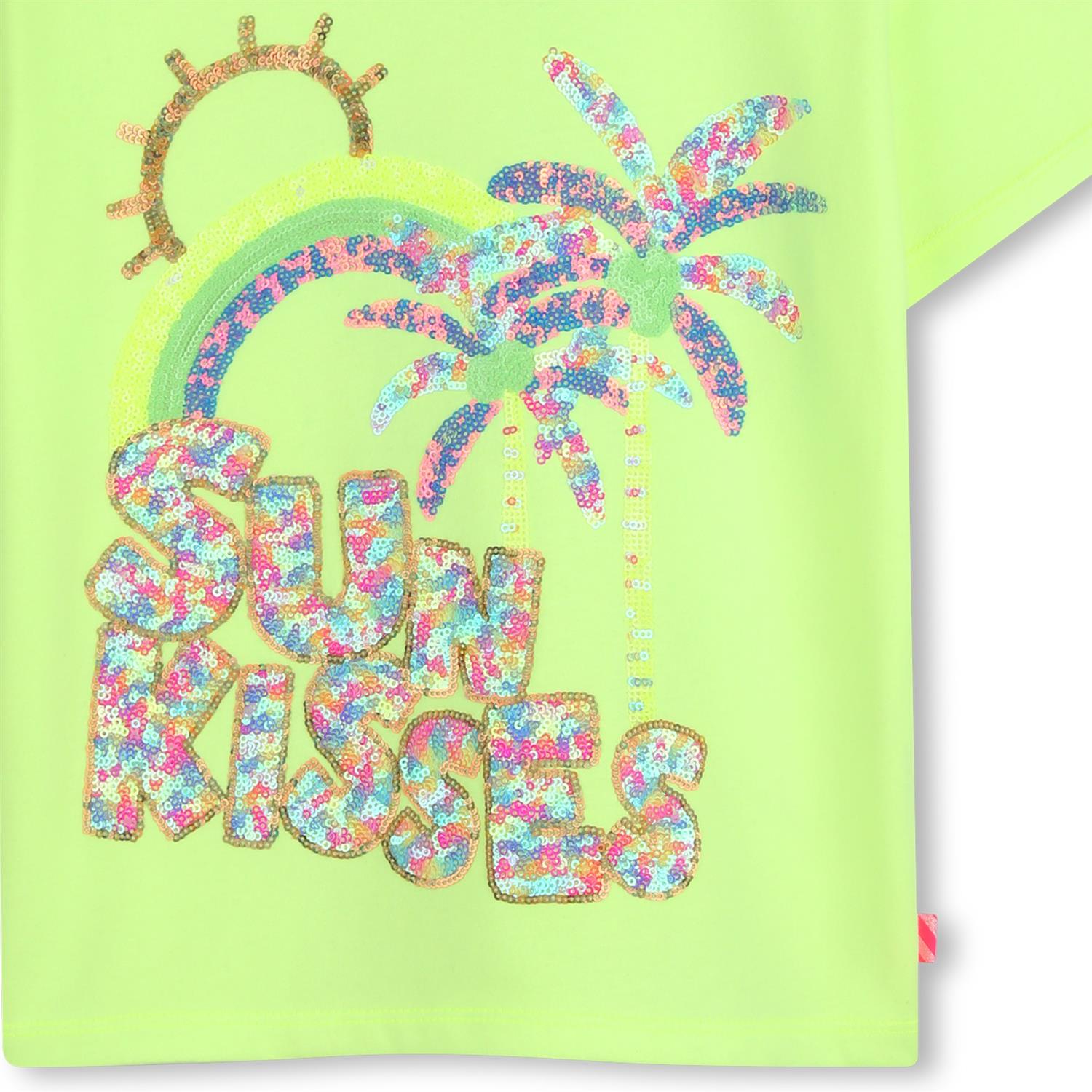 BILLIEBLUSH T-skjorte m/paljetter,Sun Kisses Lemon - Farmor Ingvarda