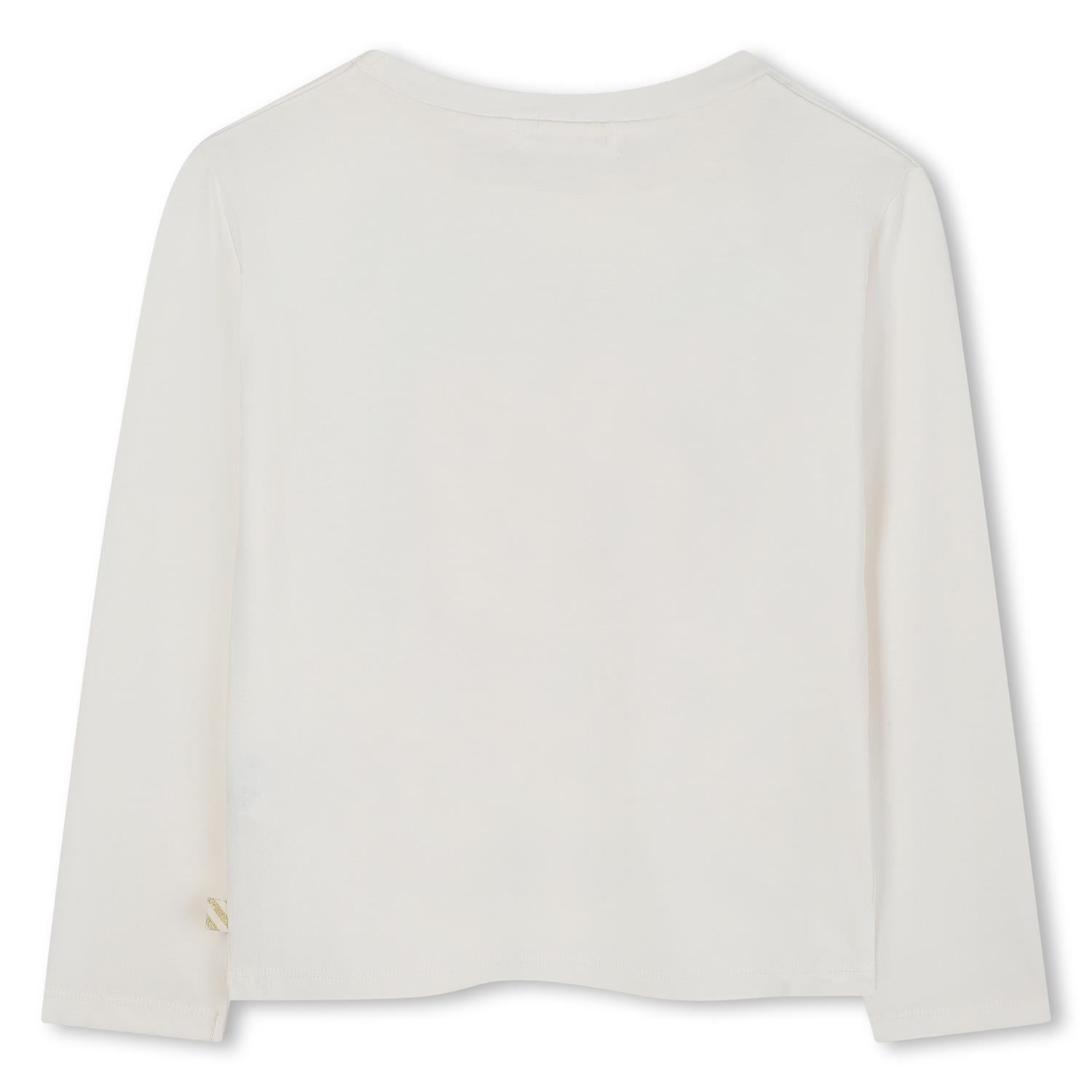BILLIEBLUSH LS T-Shirt m/glitter Krem - Farmor Ingvarda