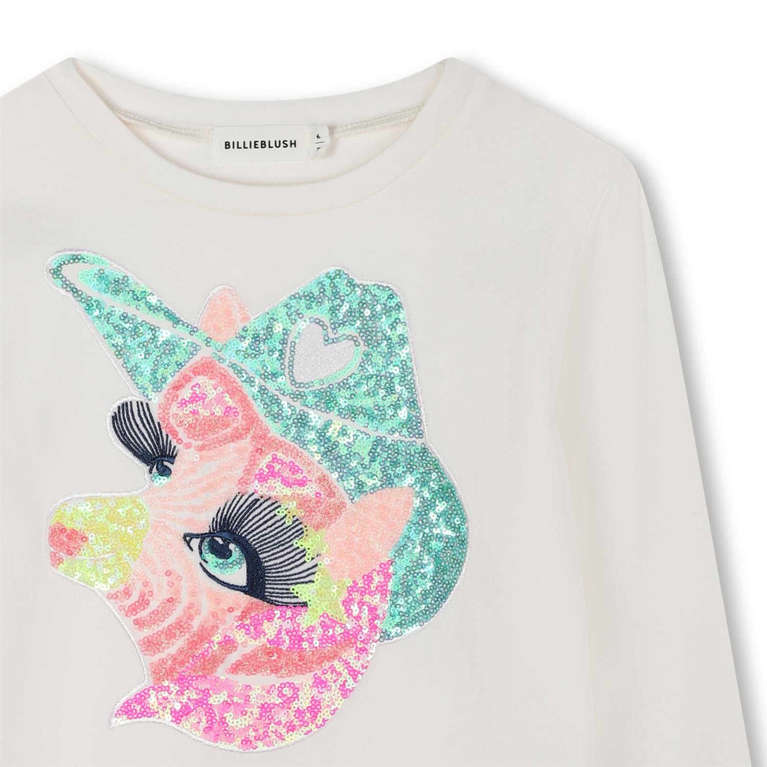 BILLIEBLUSH LS T-Shirt m/glitter Krem - Farmor Ingvarda