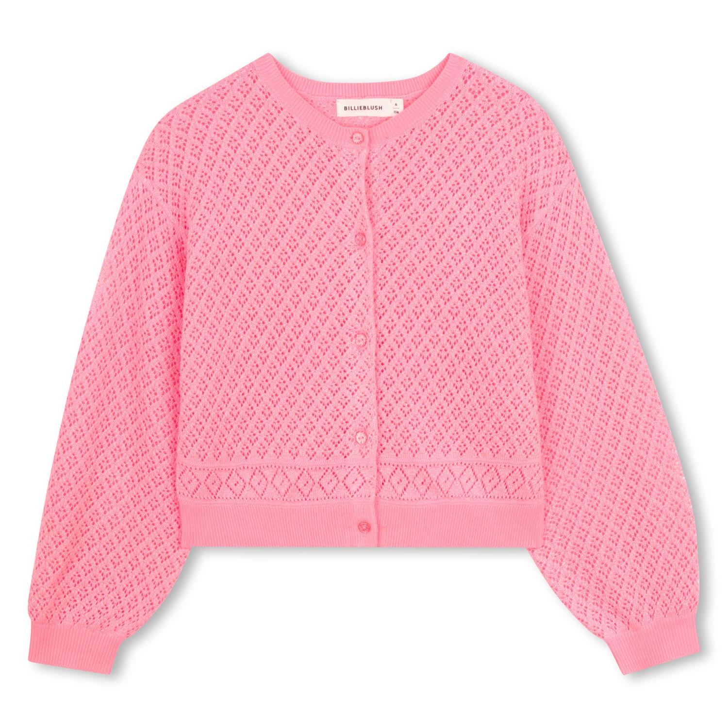 BILLIEBLUSH Cardigan Korallrosa - Farmor Ingvarda