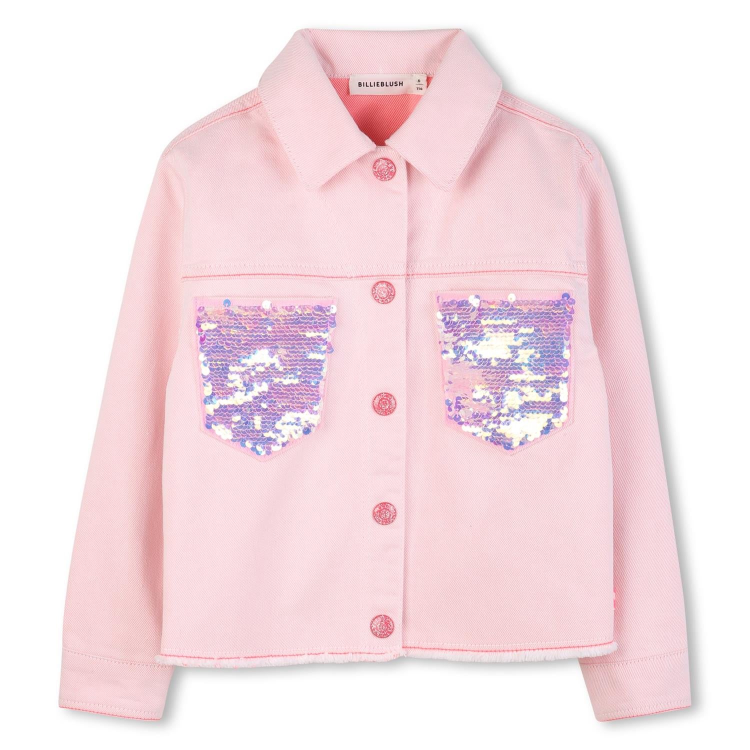 BILLIEBLUSH Dongerijakke m/paljetter Rosa - Farmor Ingvarda