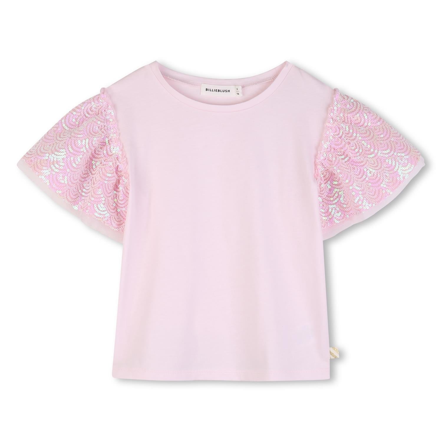 BILLIEBLUSH Topp m/paljetter Dus Rosa - Farmor Ingvarda