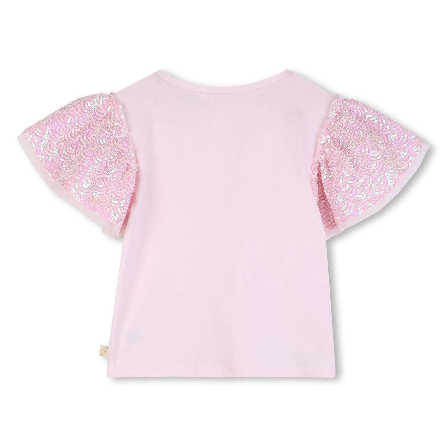 BILLIEBLUSH Topp m/paljetter Dus Rosa - Farmor Ingvarda