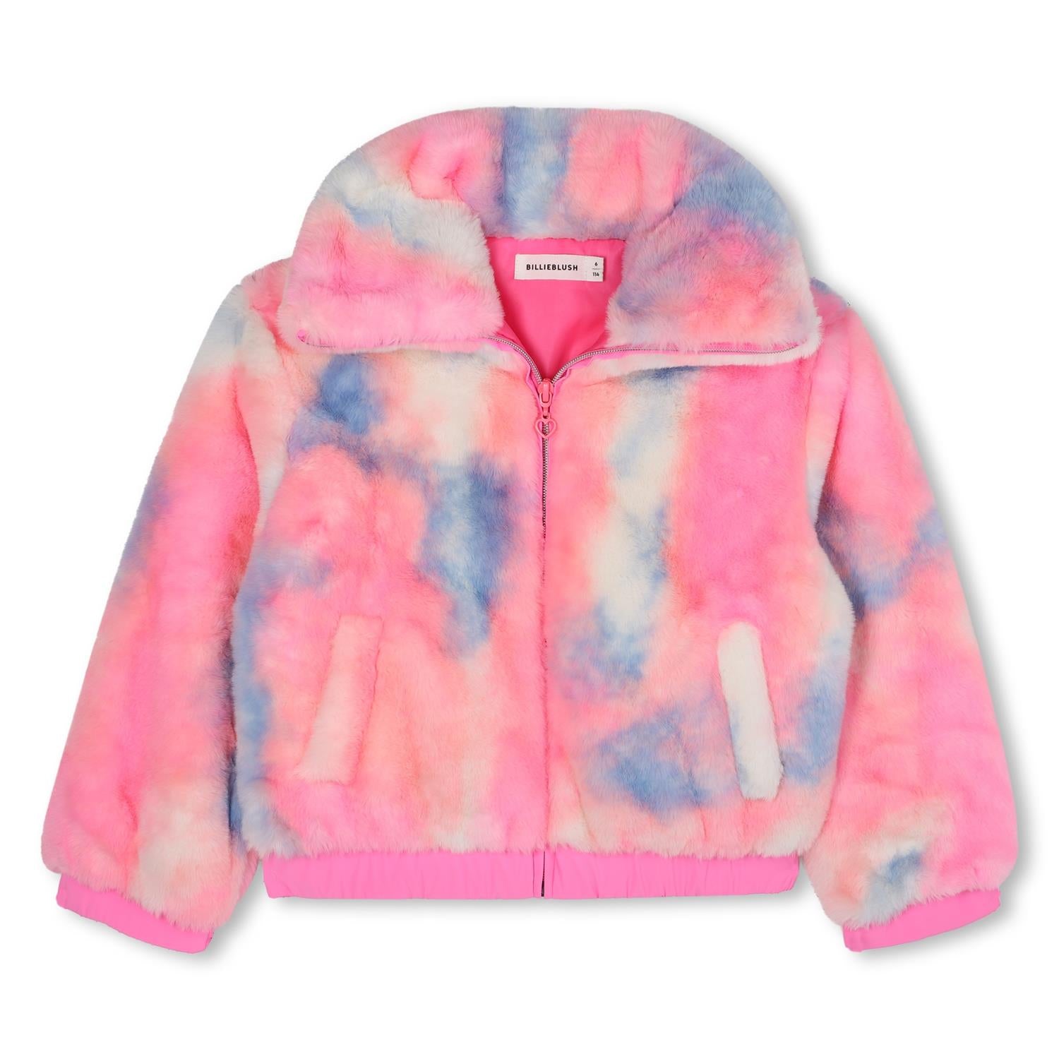 BILLIEBLUSH Pelsjakke,Fake fur Rosa Mix - Farmor Ingvarda