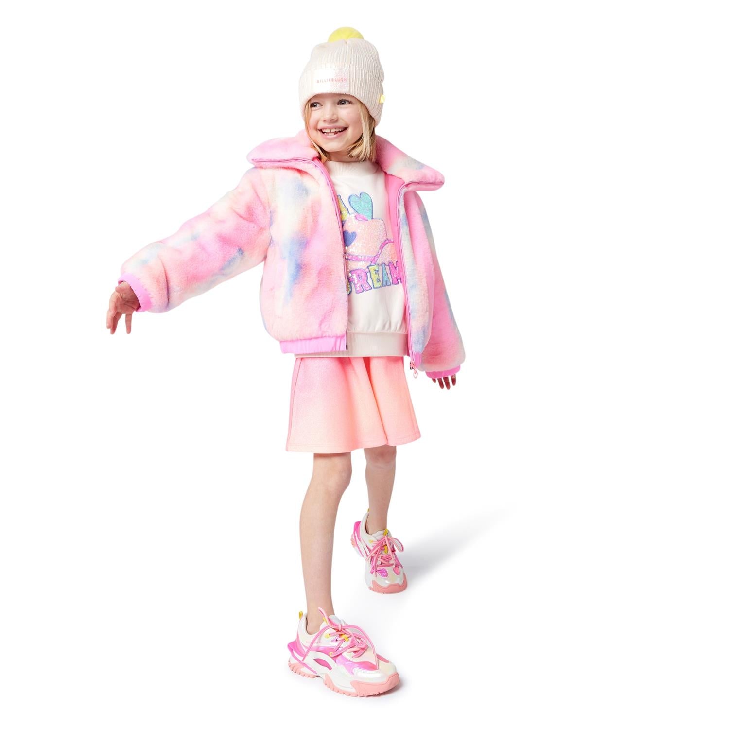 BILLIEBLUSH Pelsjakke,Fake fur Rosa Mix - Farmor Ingvarda