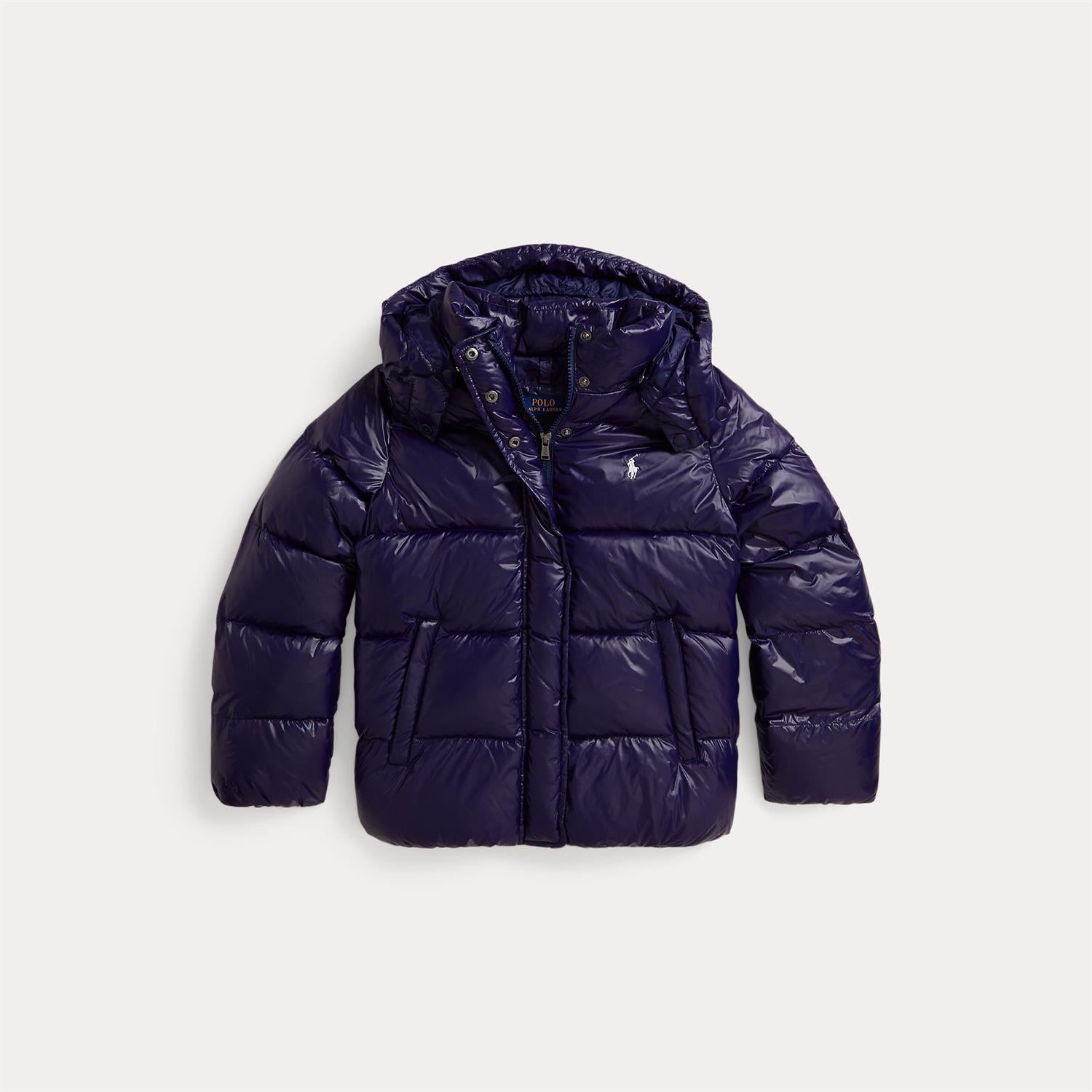 RALPH LAUREN 8-16År Ytterjakke Glossy,Jente Mørkeblå