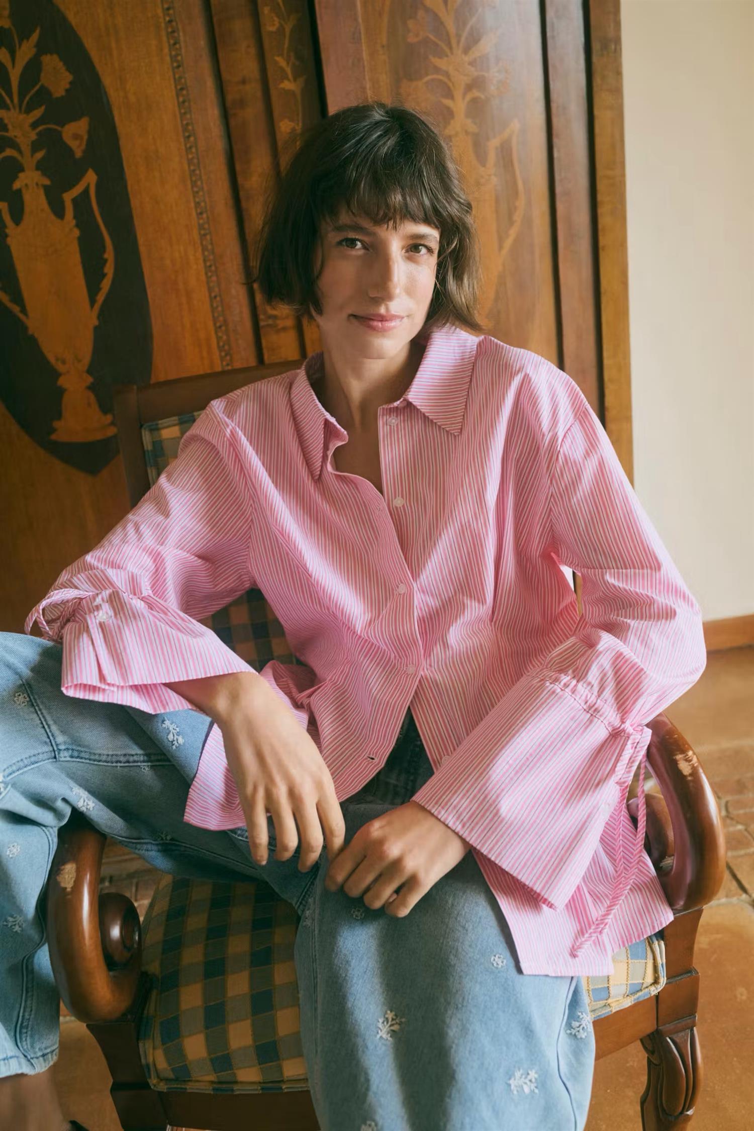CULTURE Mimi LS Shirt Pink
