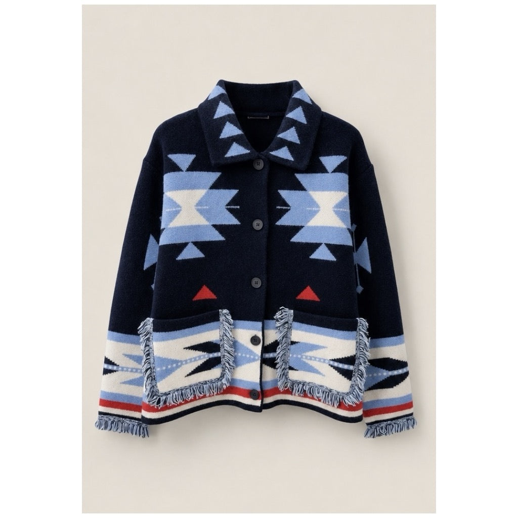 LECOCO Betty Cardigan Navy