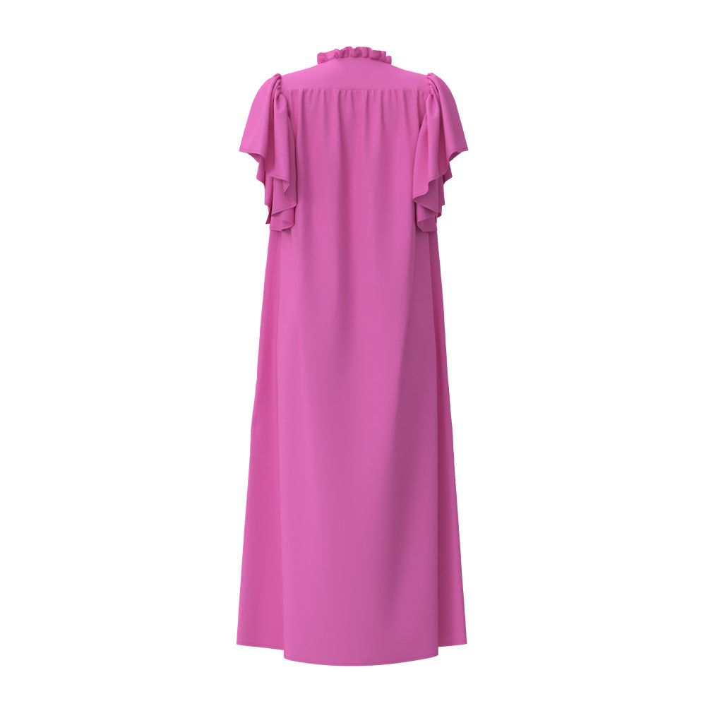 CO´ COUTURE Hera Frill Dress Rosa