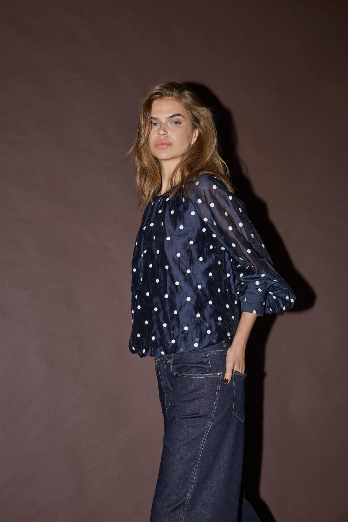 CO´ COUTURE Dita Dot Balloon Blouse