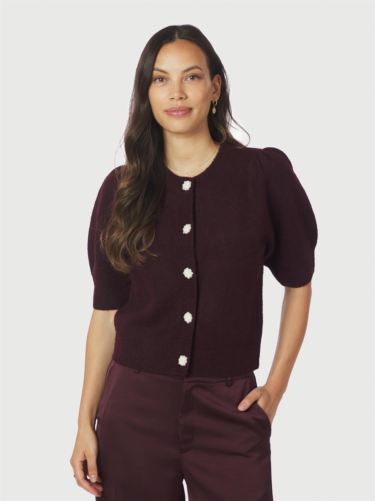 NEO NOIR Trudy Deco Knit Cardigan