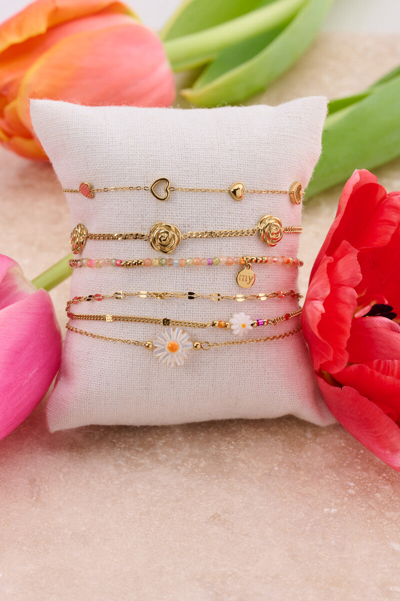MY JEWELLERY Botanical bracelet with three roses - Farmor Ingvarda
