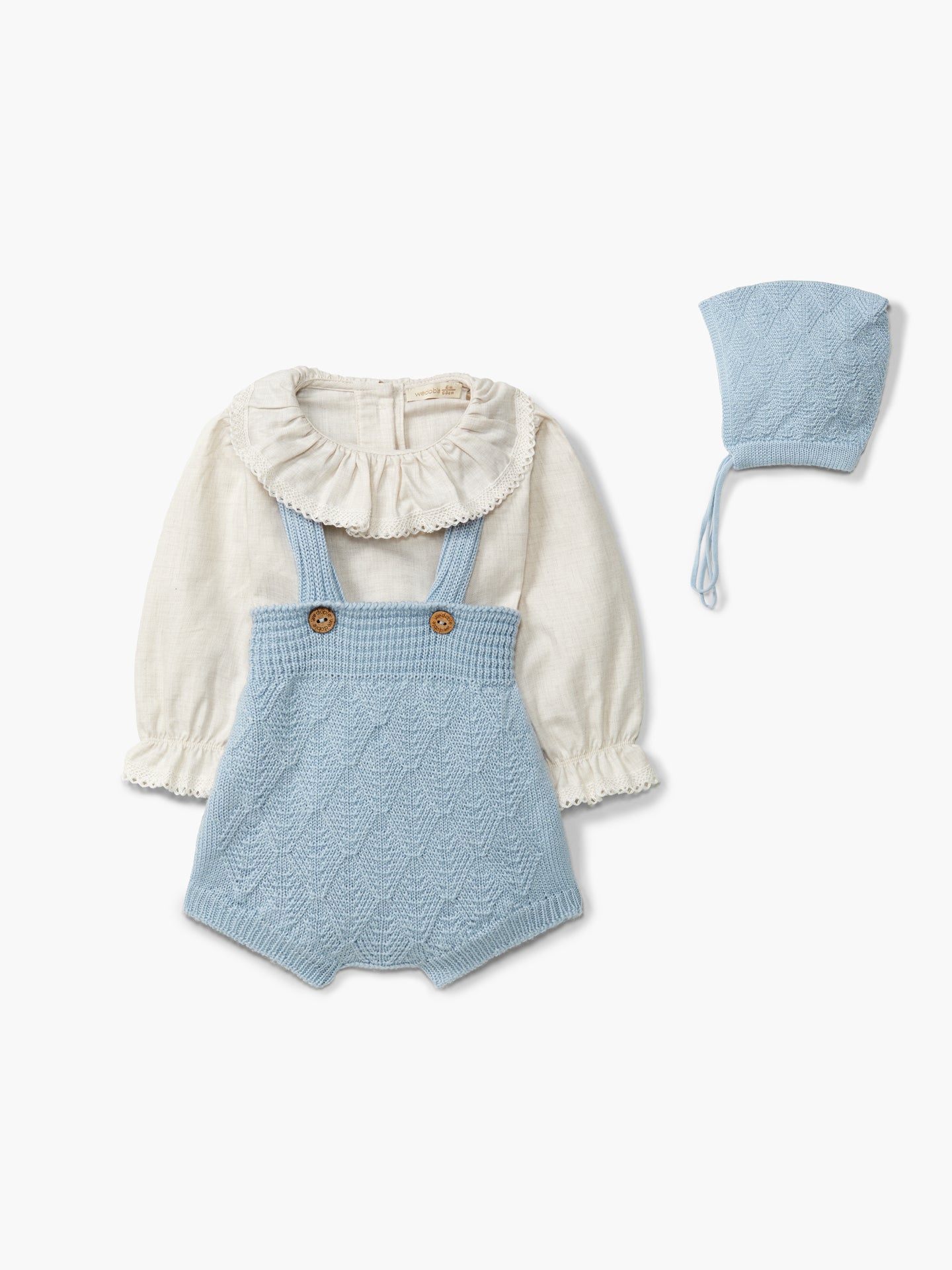 WEDOBLE Strikket Seleshorts,Ull Lyseblå