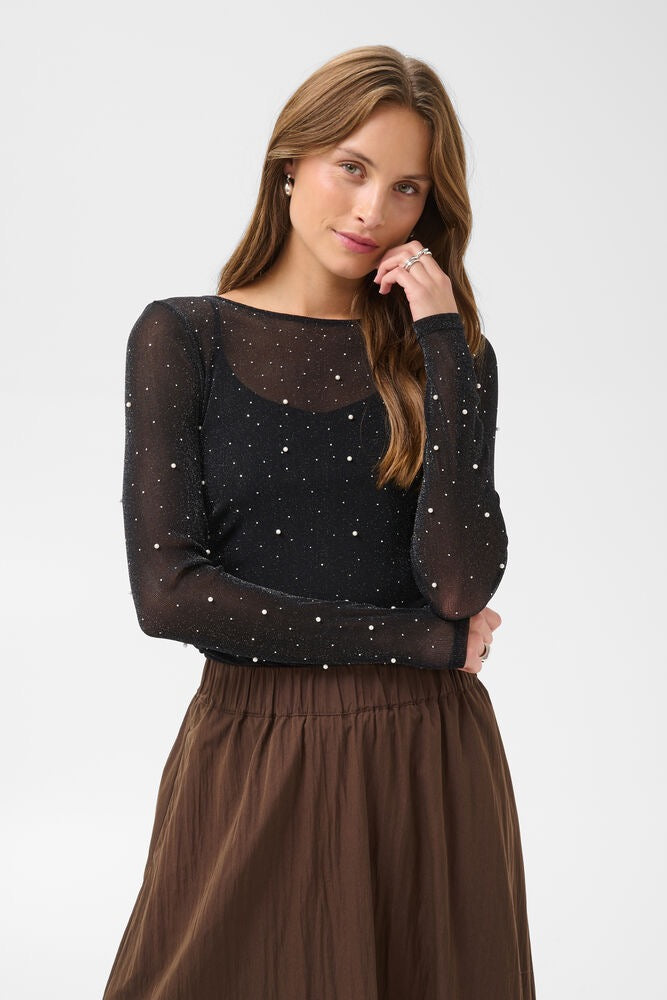 SAINT TROPEZ Maisie Blouse Black
