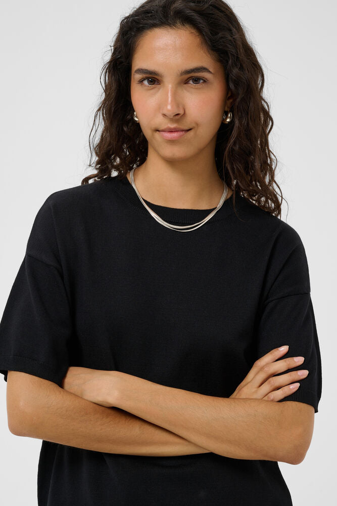 SAINT TROPEZ Mila Boxy Pullover Black
