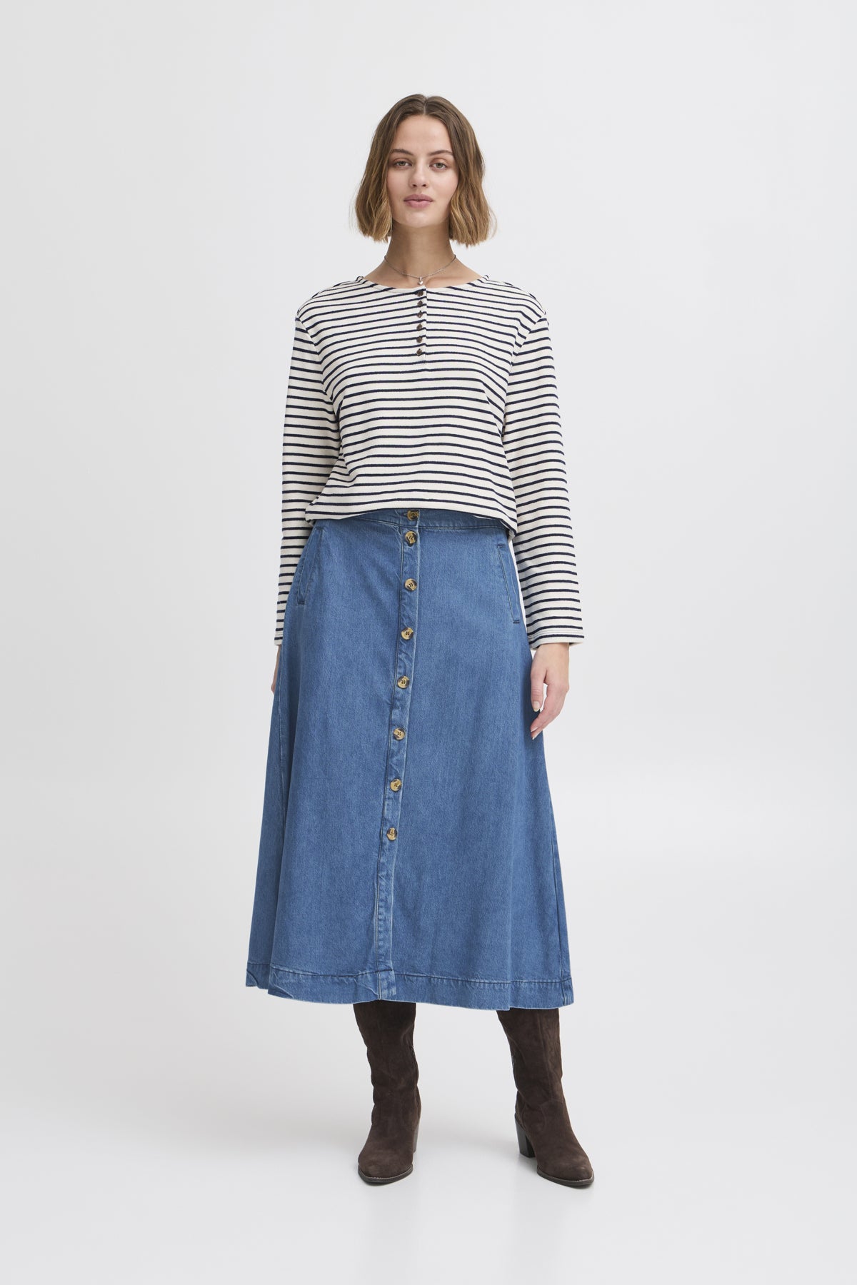 ATELIER RÊVE Irrisle skirt Denim