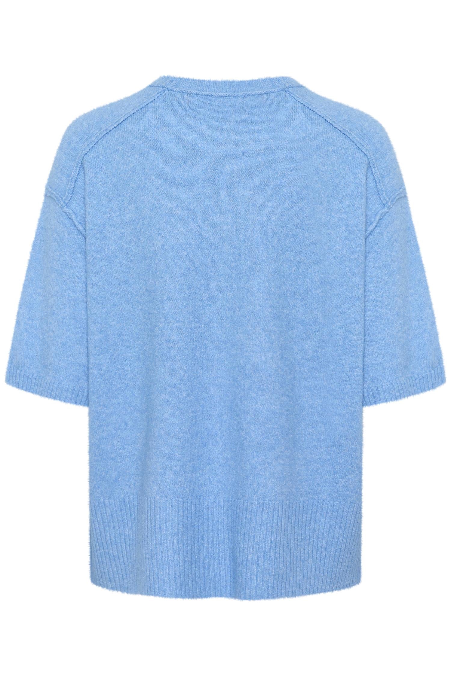 CULTURE Calay SS Pullover Blå Melert