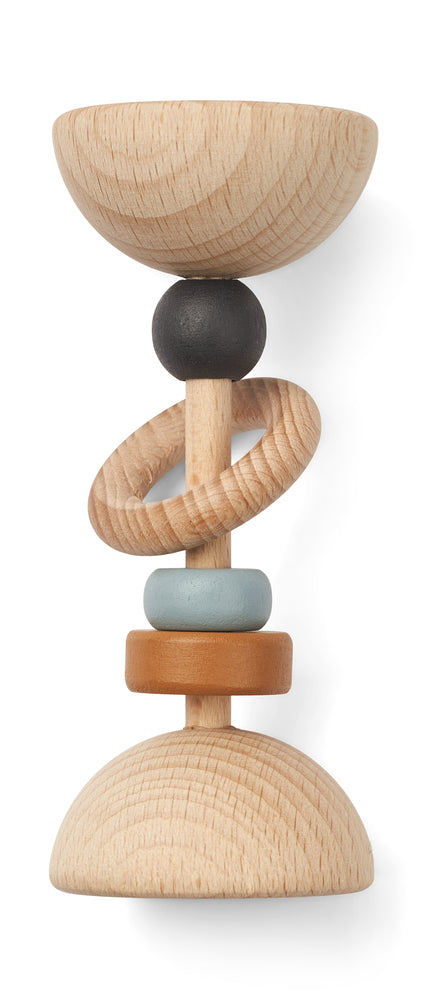 LIEWOOD Corrina Wooden Rattle Blå Mix