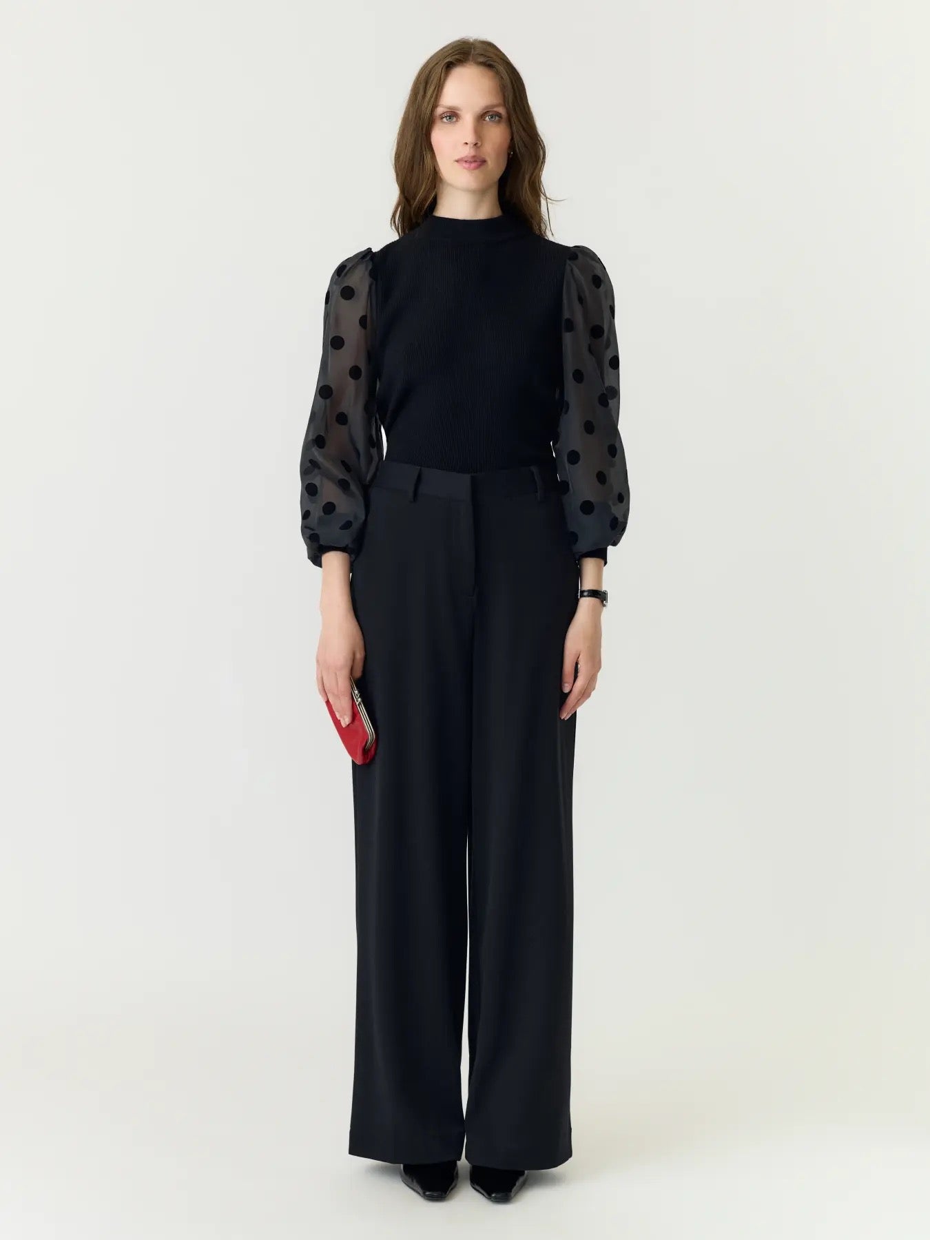 YAS YasDotme LS Knit Pullover