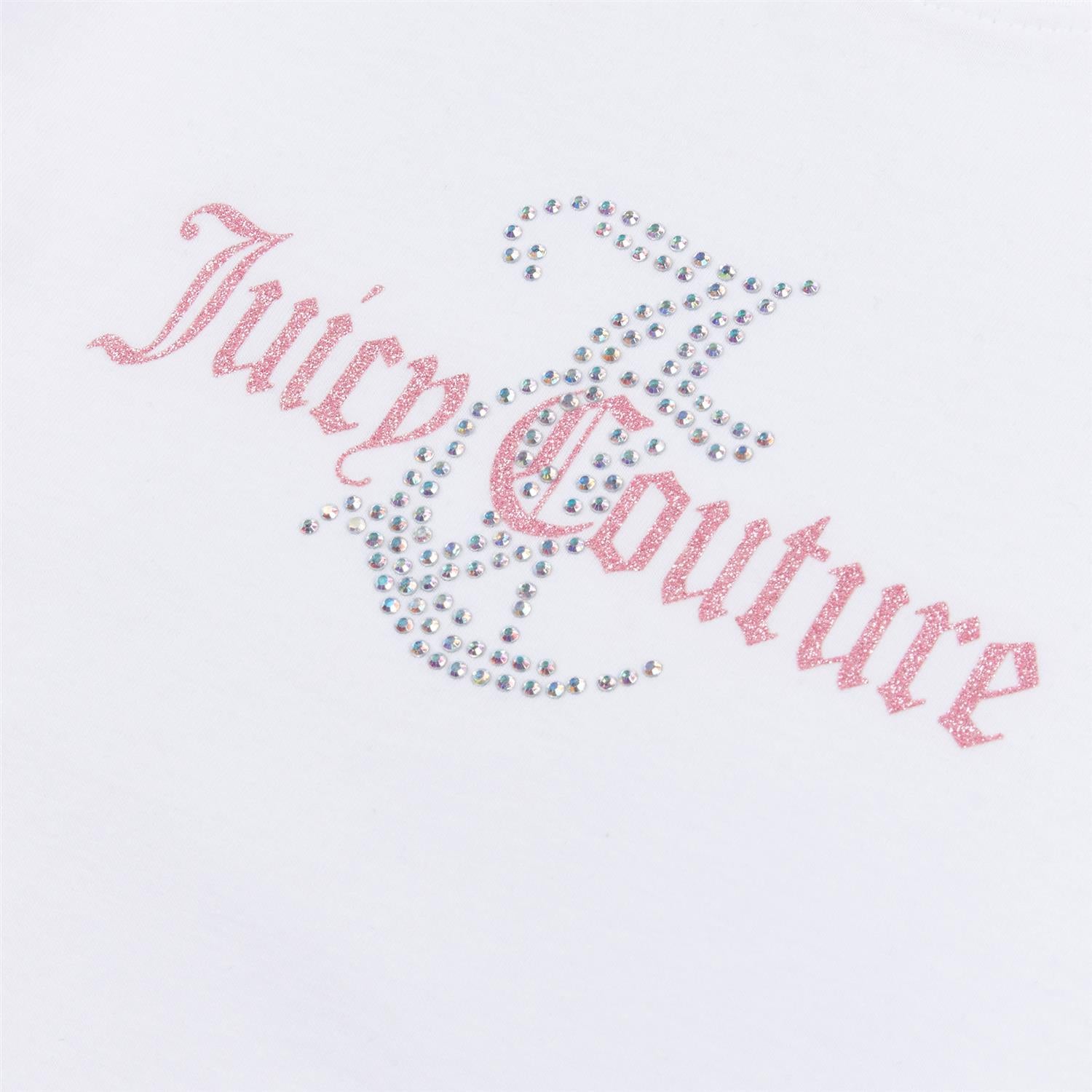 JUICY COUTURE T-skjorte,Diamante Regular Hvit