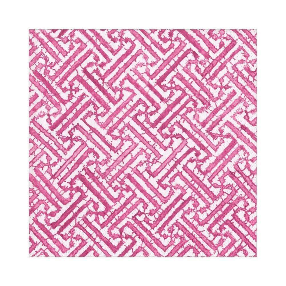 CASPARI Servietter,Fretwork Fuchsia Rosa - Farmor Ingvarda
