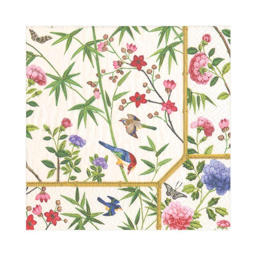 CASPARI Servietter, Ivory Chinese Wallpaper - Farmor Ingvarda