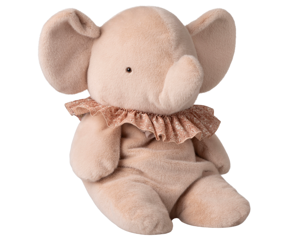 MAILEG Elephant Plush,Big Dus Rosa