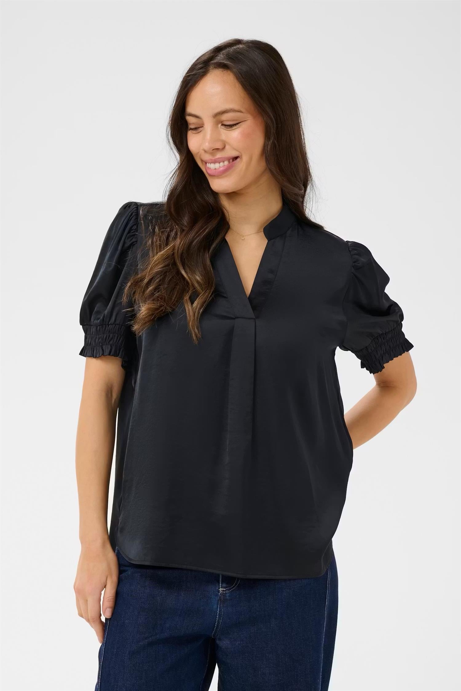 SAINT TROPEZ Panan Blouse Black