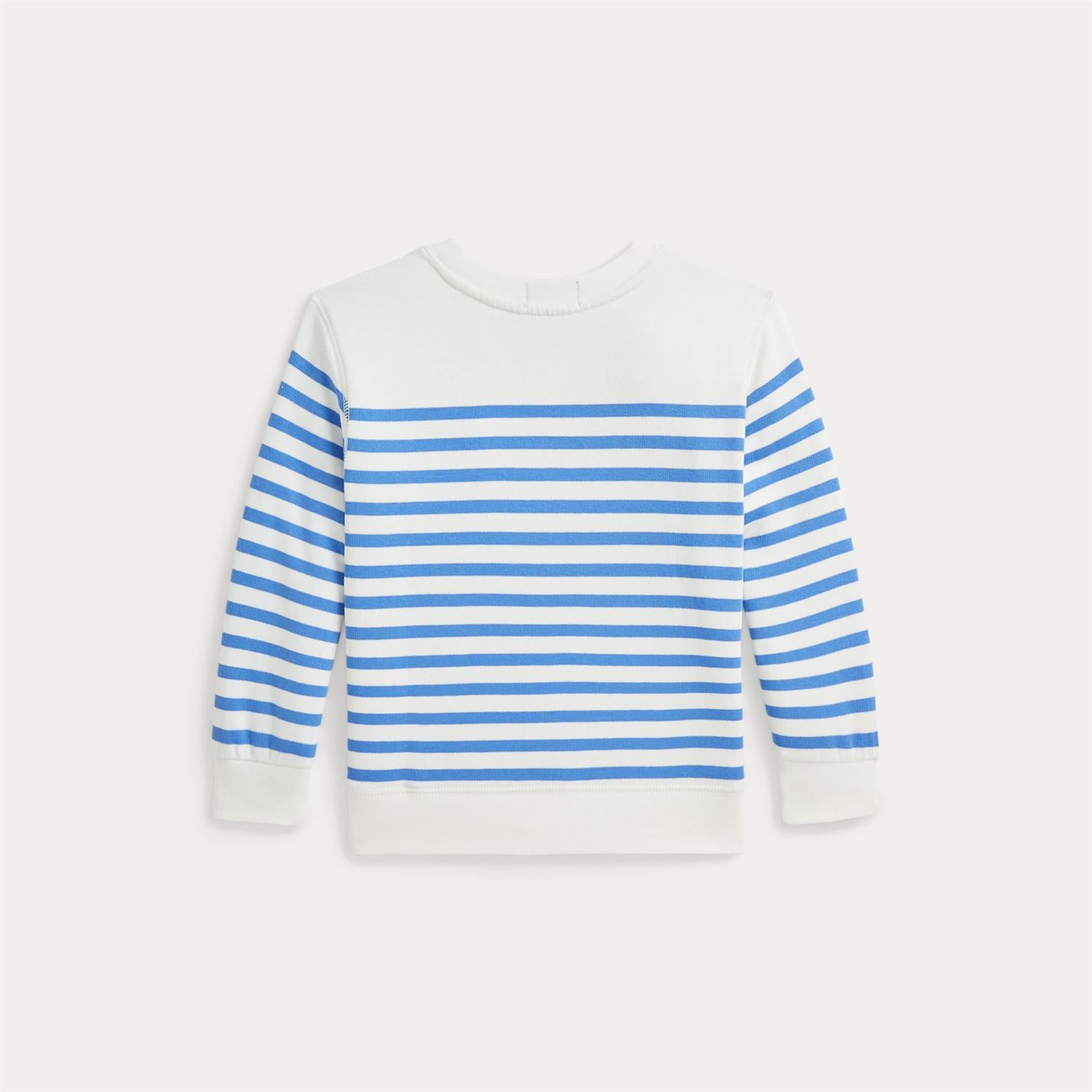 RALPH LAUREN 2-7År College genser m/ Bamse Off-White