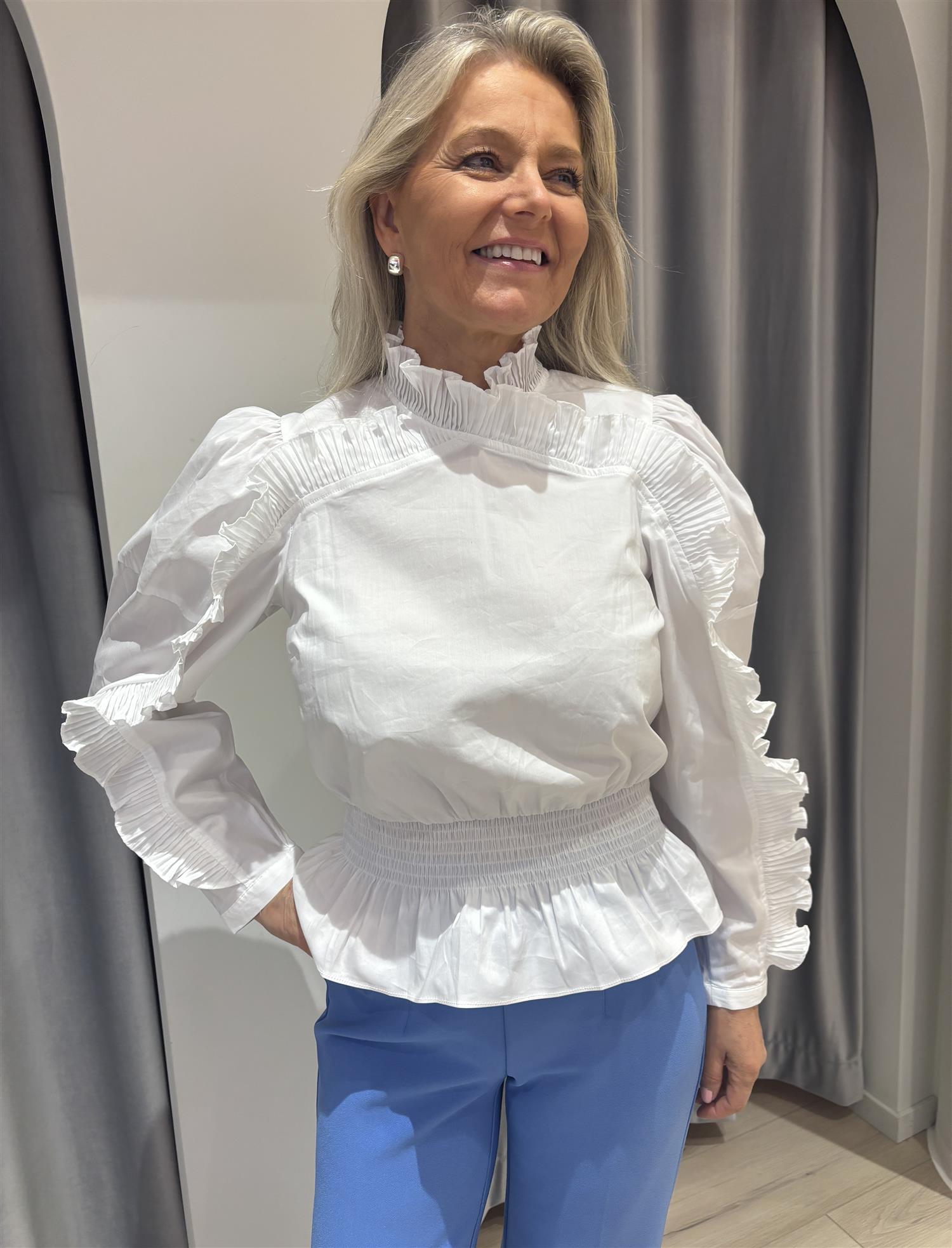 CO´ COUTURE Sanna Ruffle Smock Blouse