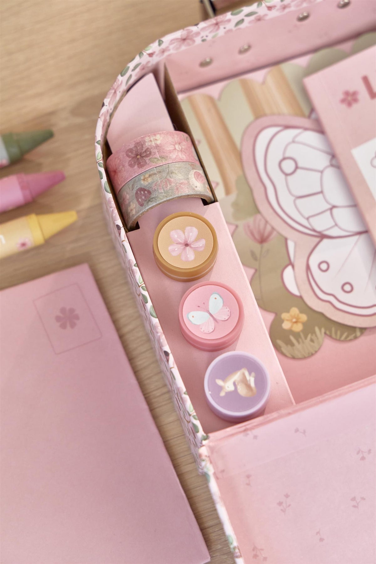 LITTLE DUTCH Kreativ Koffert,Fairy Garden Rosa