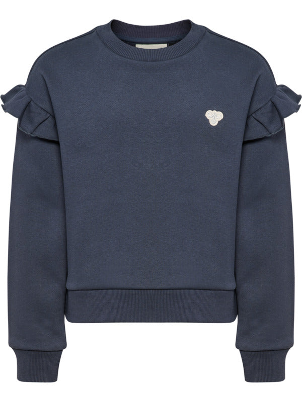 HUMMEL 4-10ÅR Loose Flair Sweatshirt Jr Blå