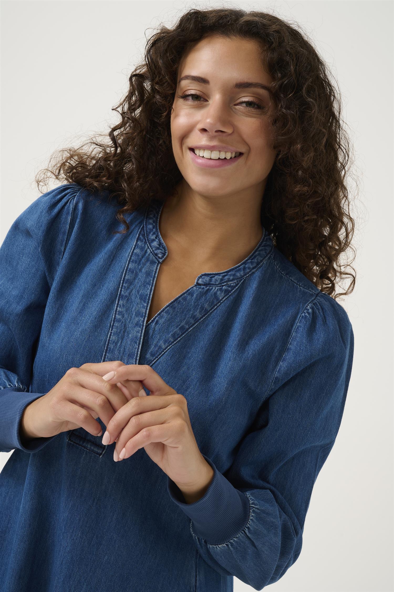 CULTURE Allura Arpa Rib Dress Blå