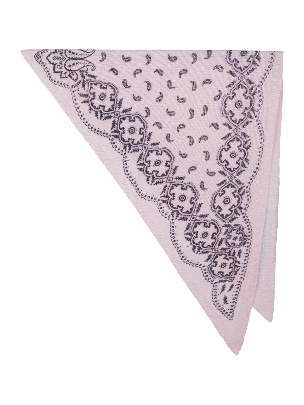NEO NOIR Lolana Paisley Knit Scarf Powder