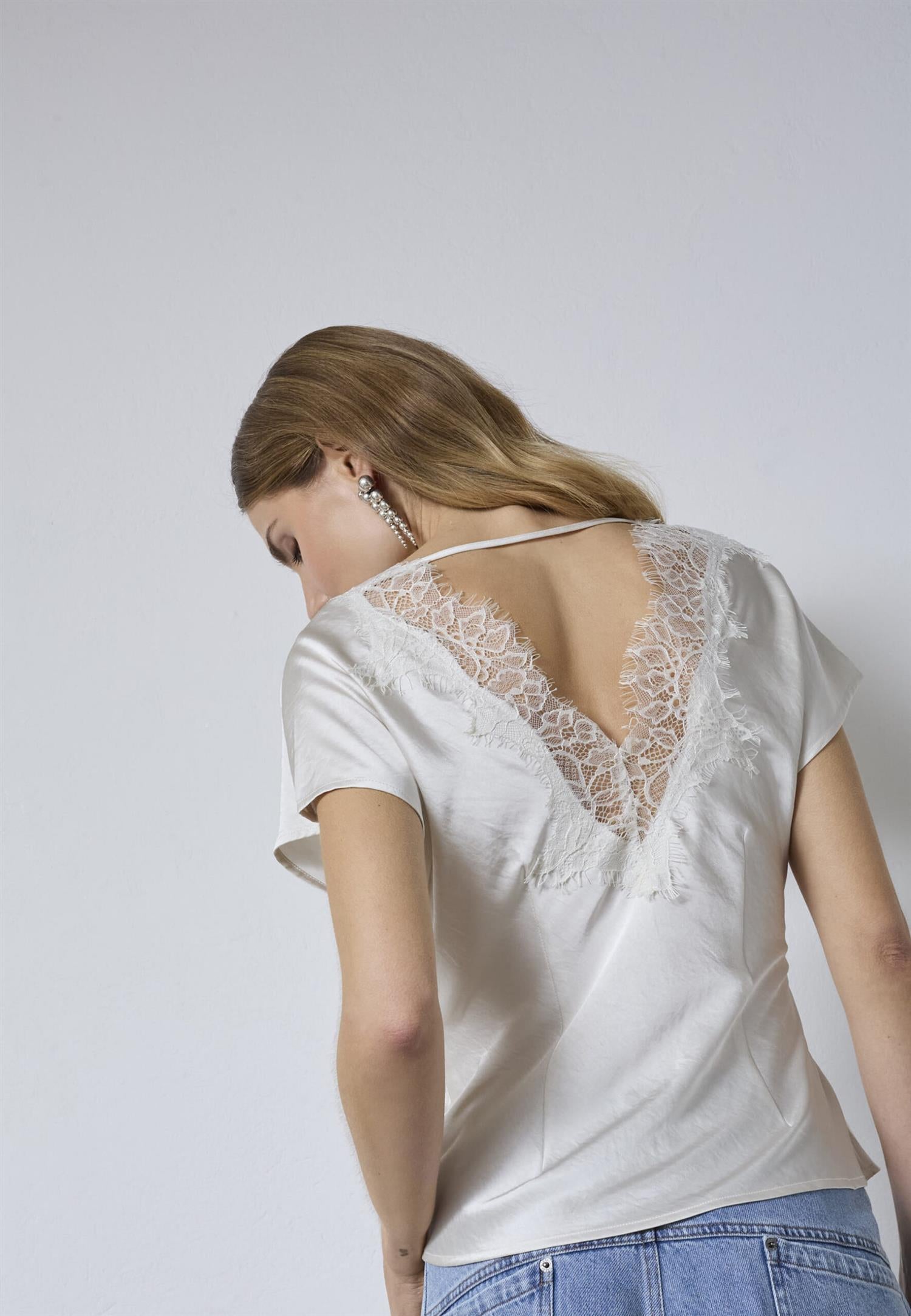 CO´ COUTURE Idun lace blouse - Farmor Ingvarda