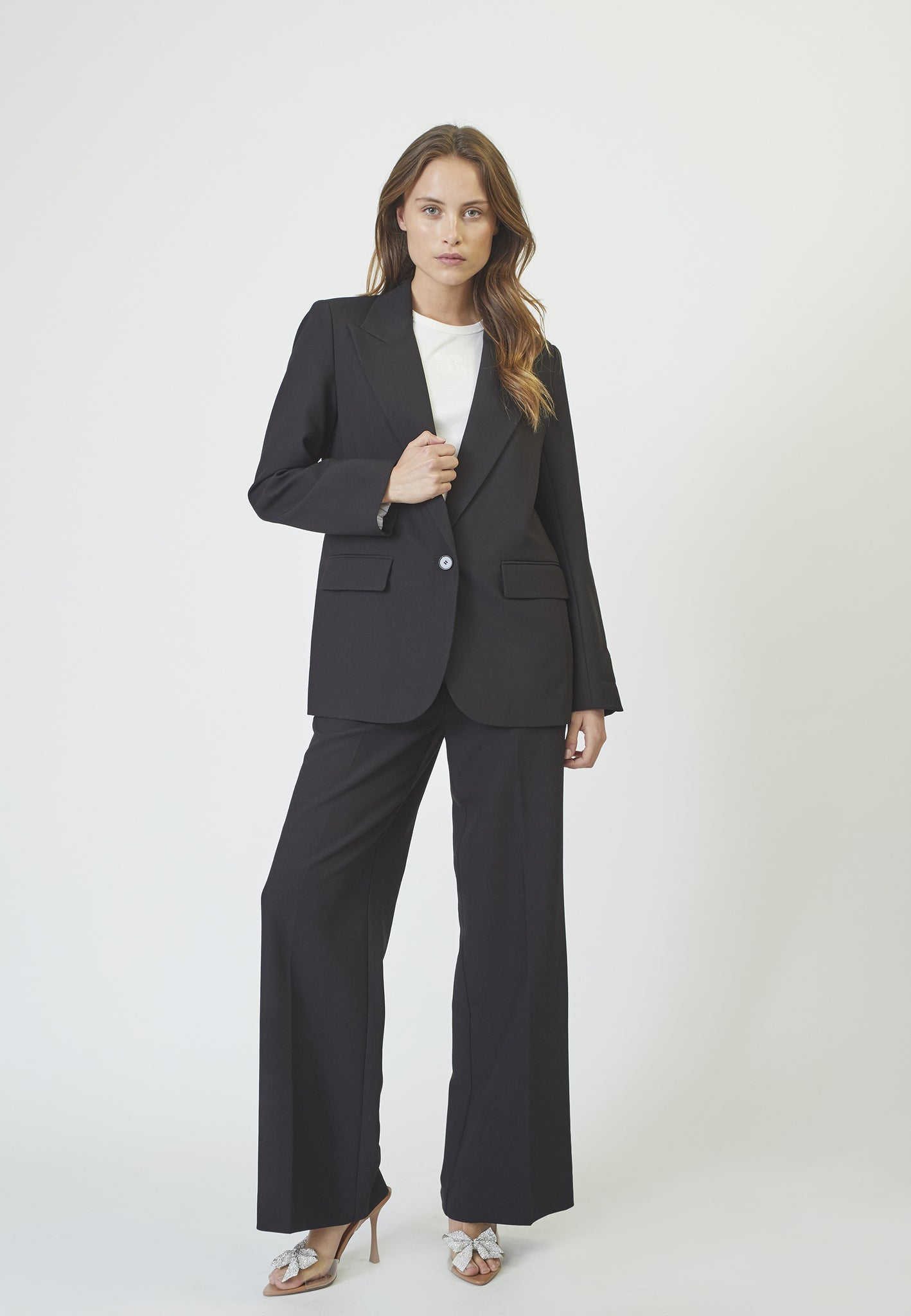 CO´ COUTURE Vola Single Oversize Blazer Sort - Farmor Ingvarda