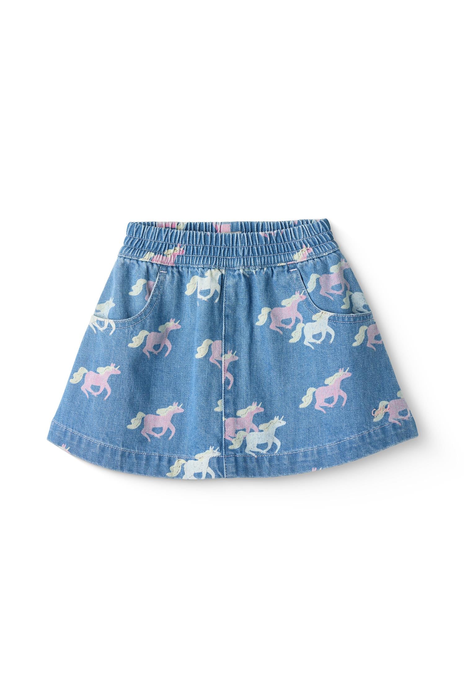 COPENHAGEN COLORS Skjørt,Unicorn Jeans Blå - Farmor Ingvarda