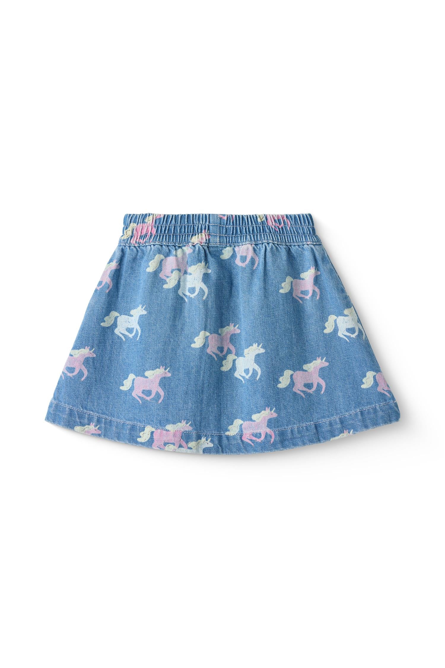 COPENHAGEN COLORS Skjørt,Unicorn Jeans Blå - Farmor Ingvarda