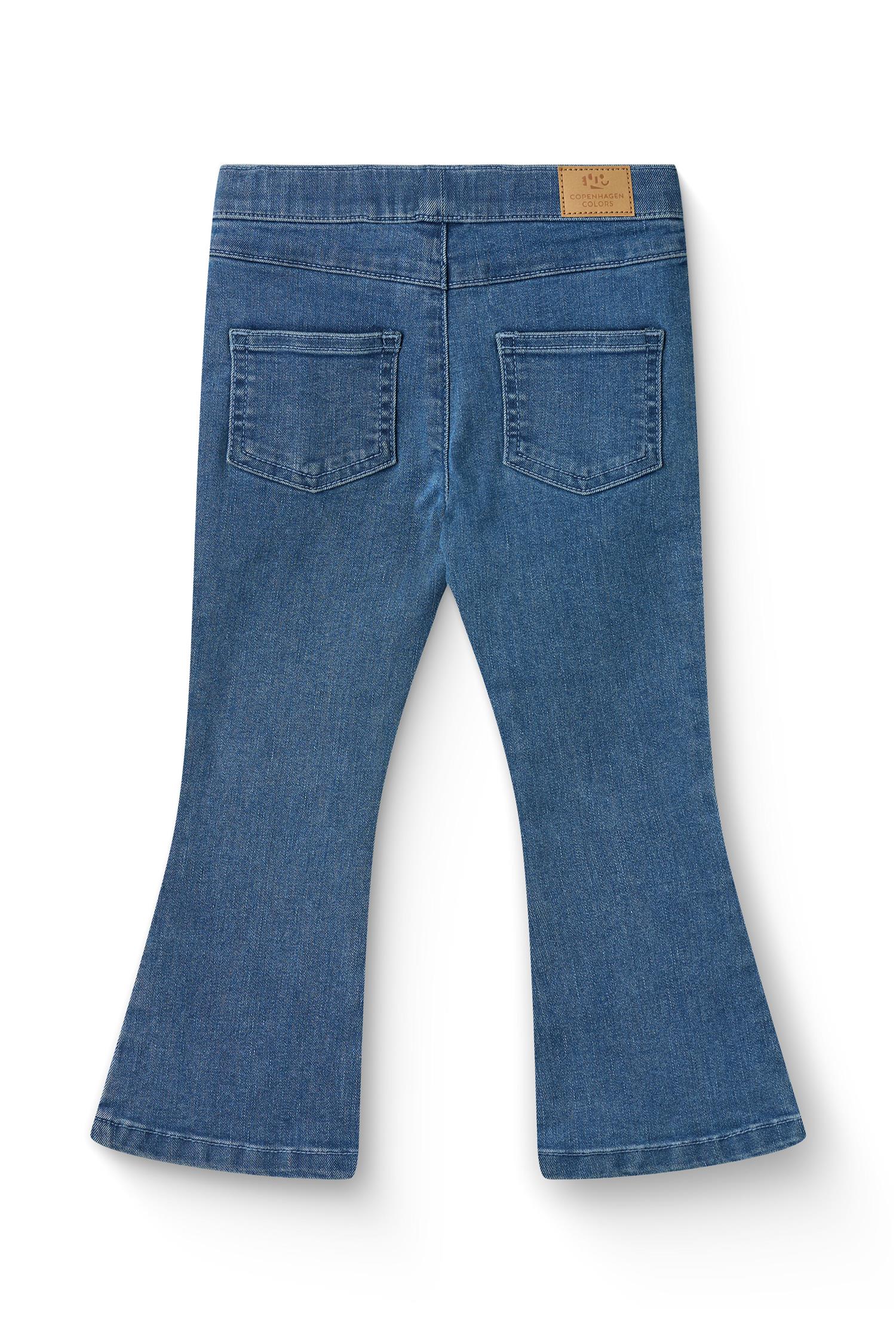 COPENHAGEN COLORS Jeggings med Flare Jeans Blå - Farmor Ingvarda