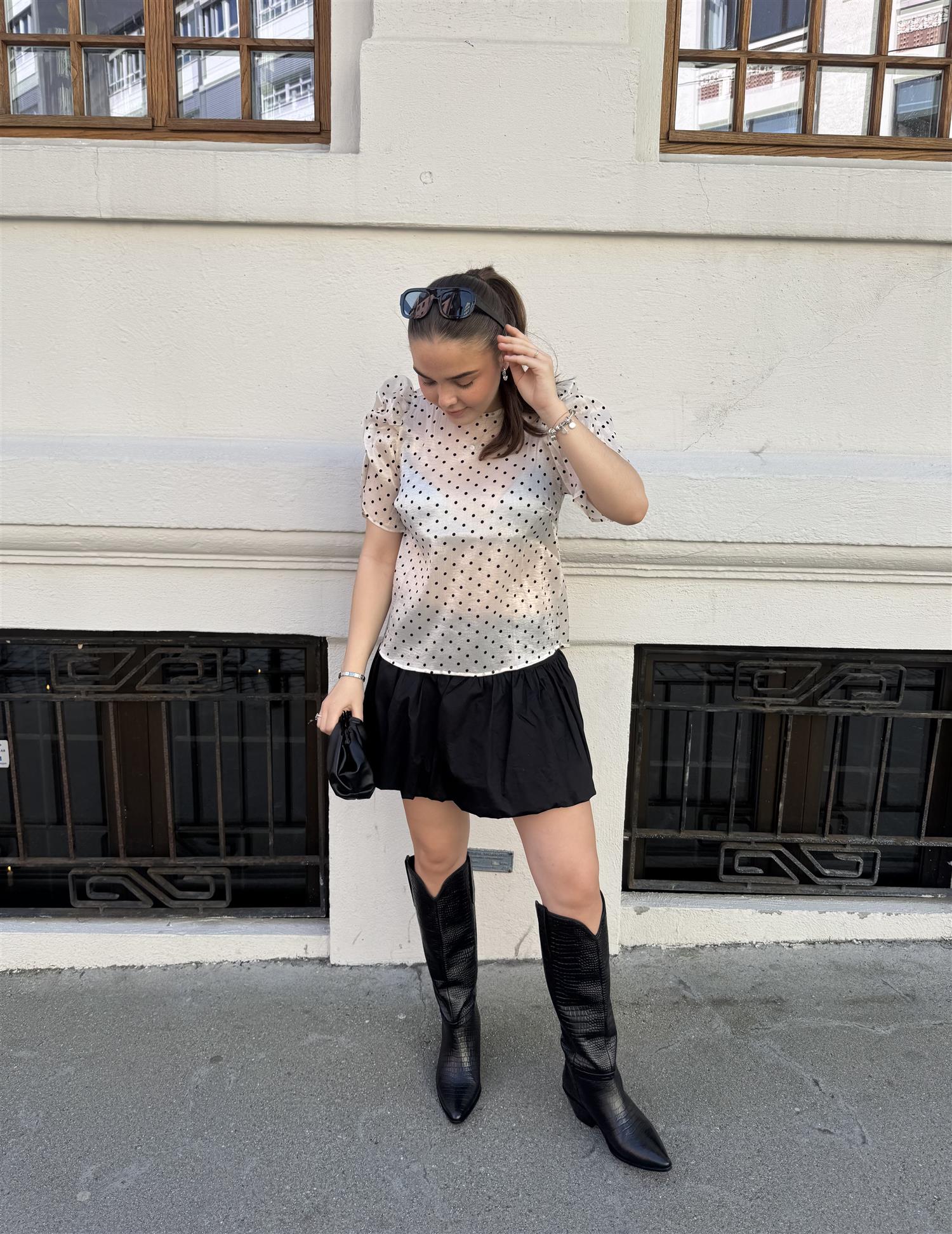 COPENHAGEN SHOES Divided leather Boots Sort - Farmor Ingvarda