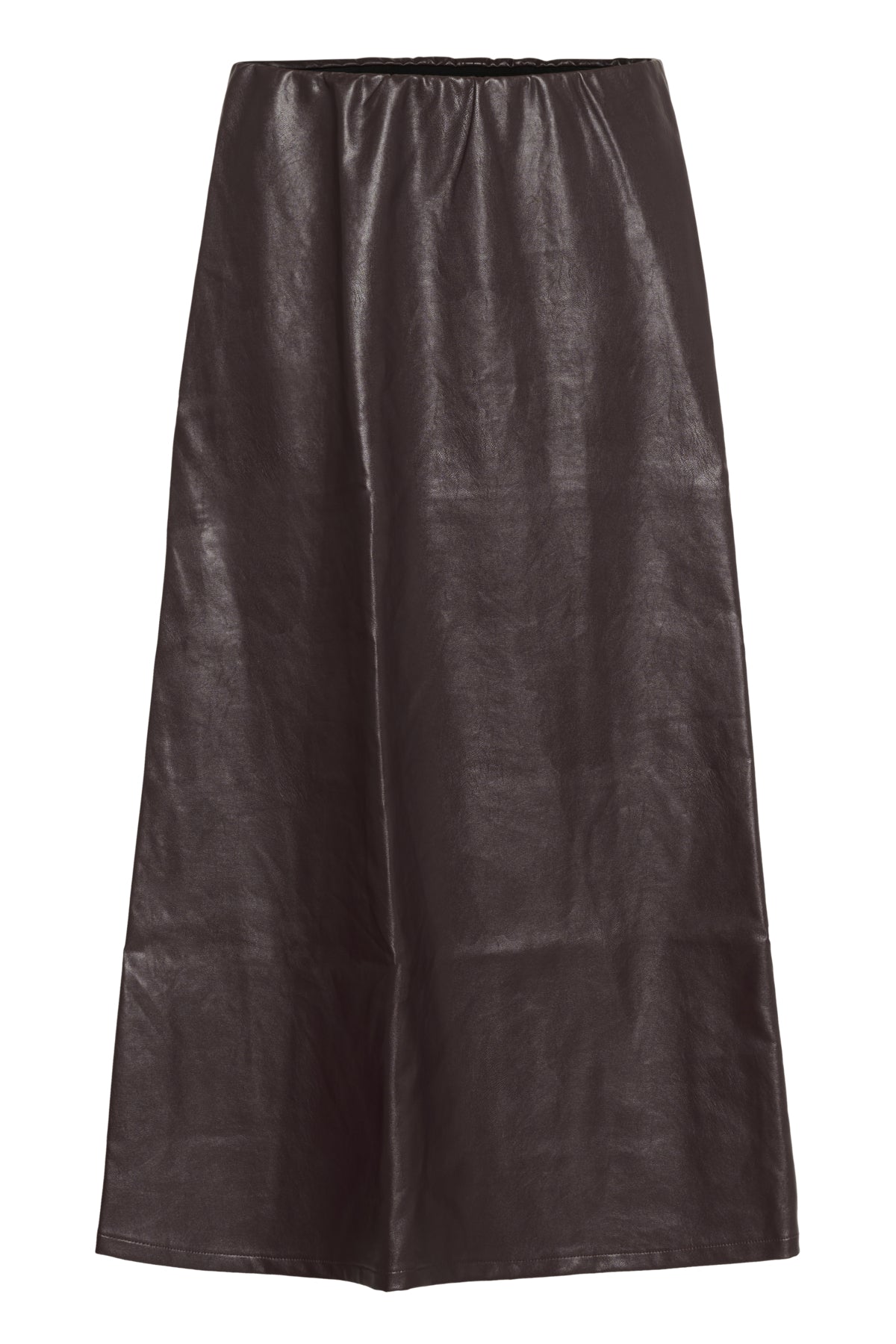 CULTURE Lilli PU Skirt Bordeaux - Farmor Ingvarda