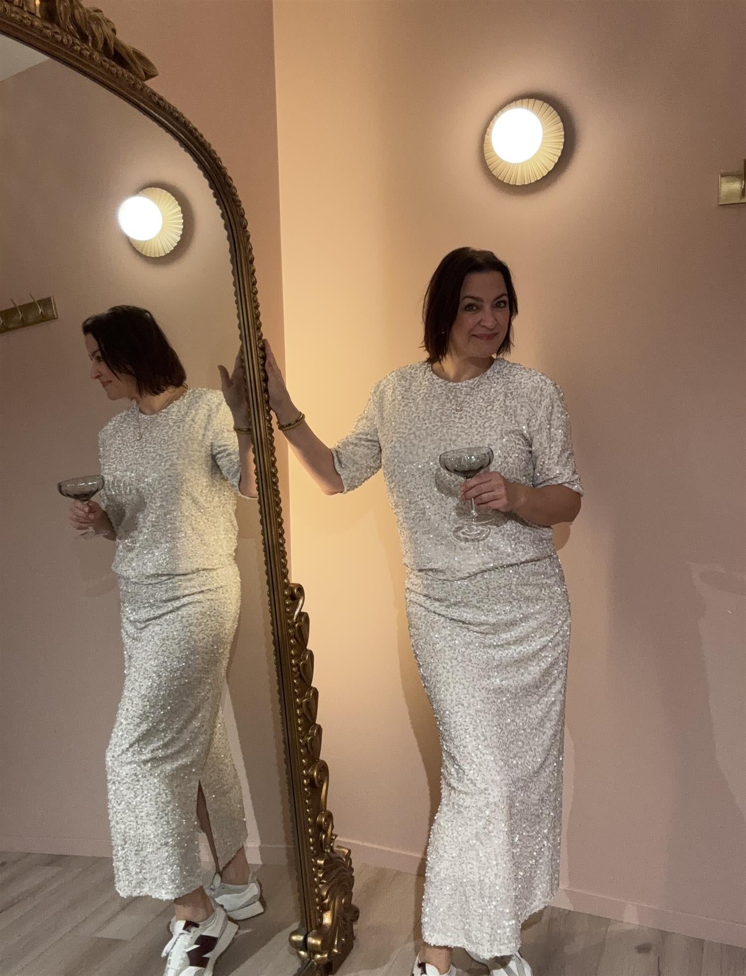 CULTURE Nali Skirt White - Farmor Ingvarda