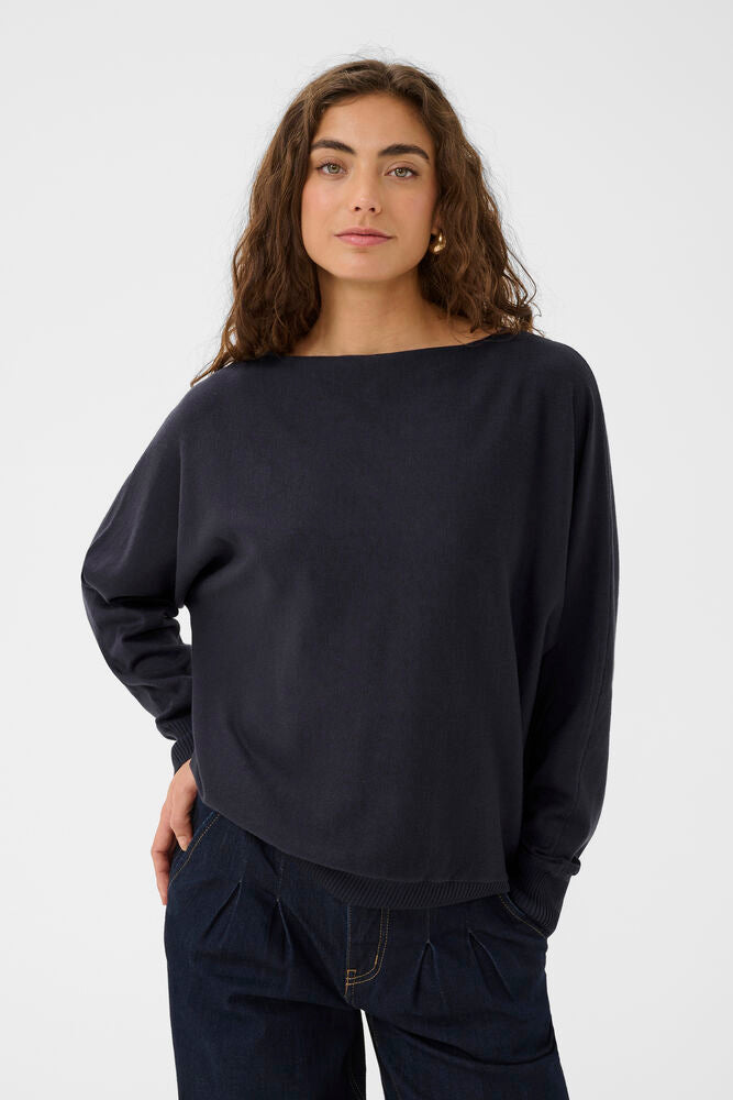 CULTURE Annemarie Batwing Jumper Navy - Farmor Ingvarda