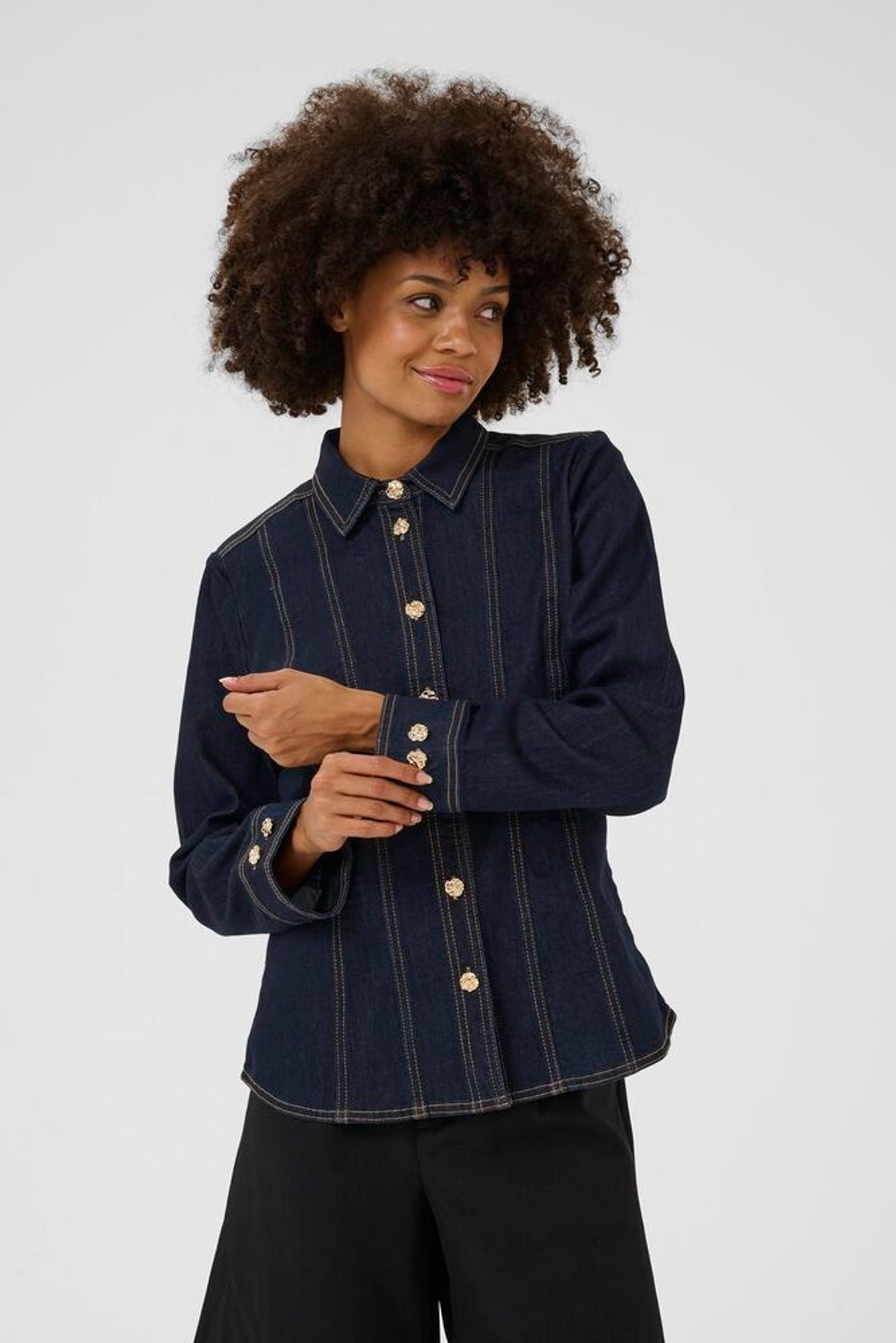 CULTURE Bobbie Denim Shirt - Farmor Ingvarda